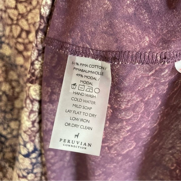 Peruvian Connection | Eloise Dress, Long Sleeve, Jersey Knit, Large - Picture 6 of 13